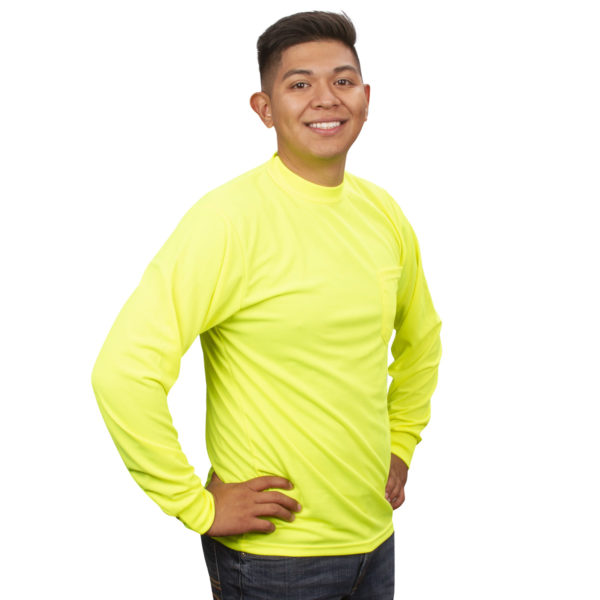 V141-Lime-long sleeve shirts