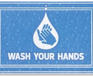 wash your hands mats
